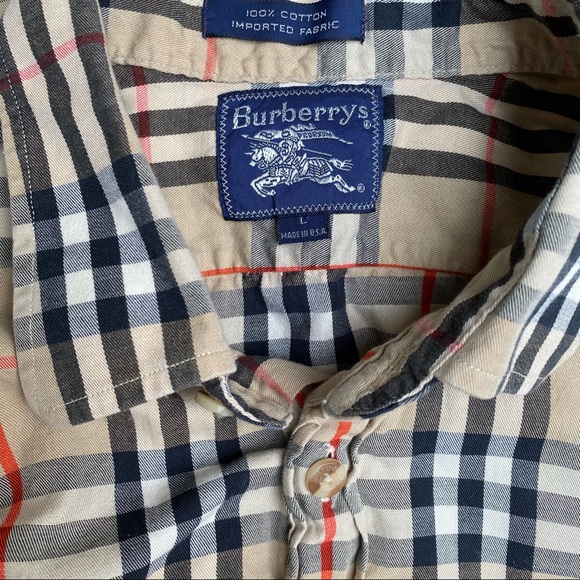 Vintage Burberry Nova Check Plaid Button Shirt - Picture 12 of 14